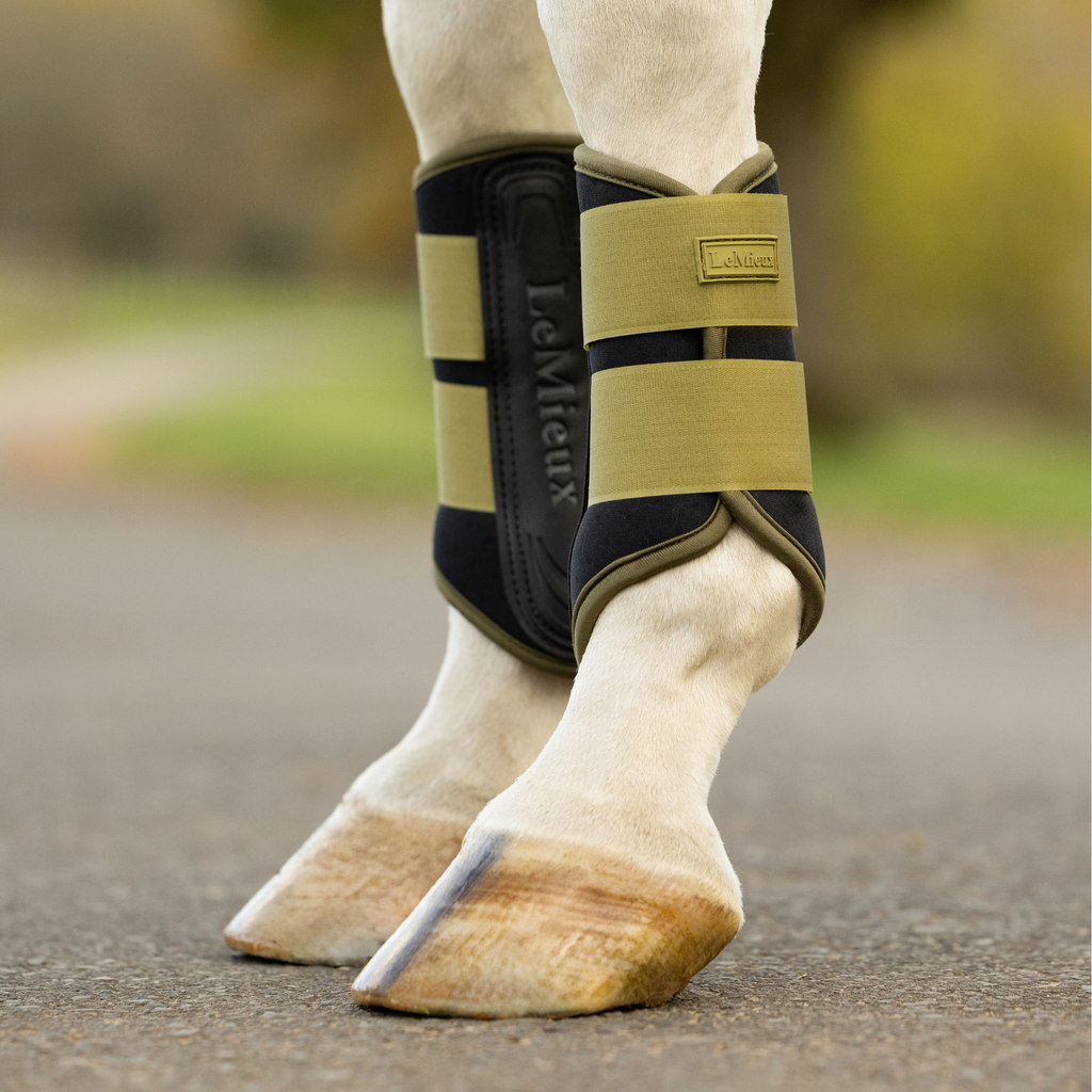 LeMieux Air-Tek Grafter Brushing Boots - Gooseberry