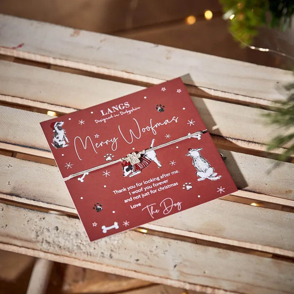 Langs Christmas Paw Print Bracelet