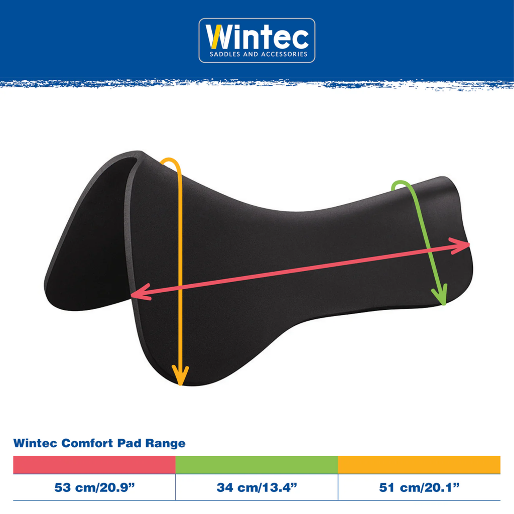 Wintec Comfort Pad Raised Back - White