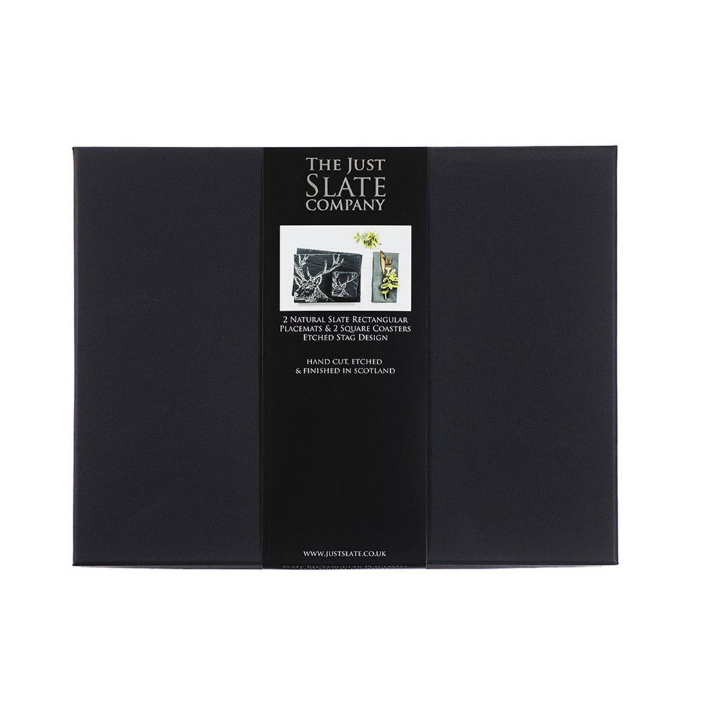 Selbrae House Slate Stag Placemat and Coaster