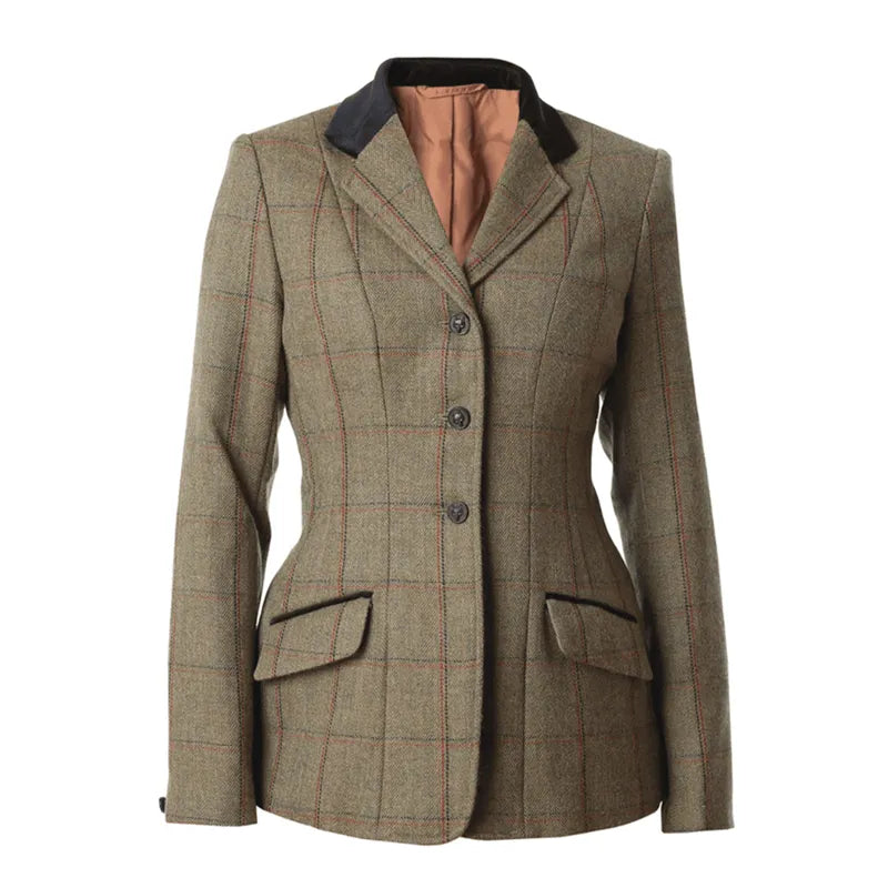 Equetech Launton Deluxe Tweed Riding Jacket - Green