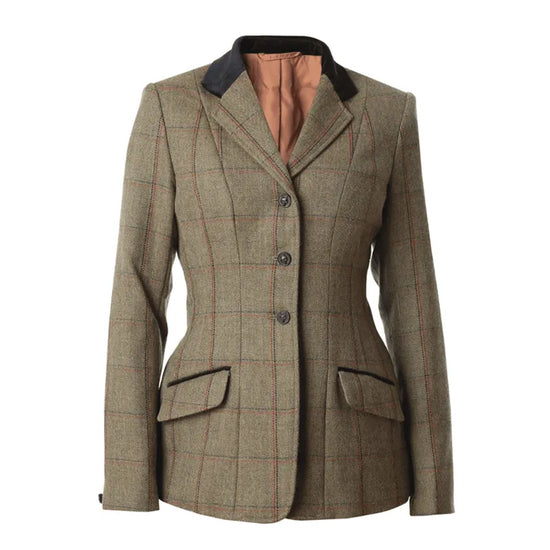 Equetech Launton Deluxe Tweed Riding Jacket - Green