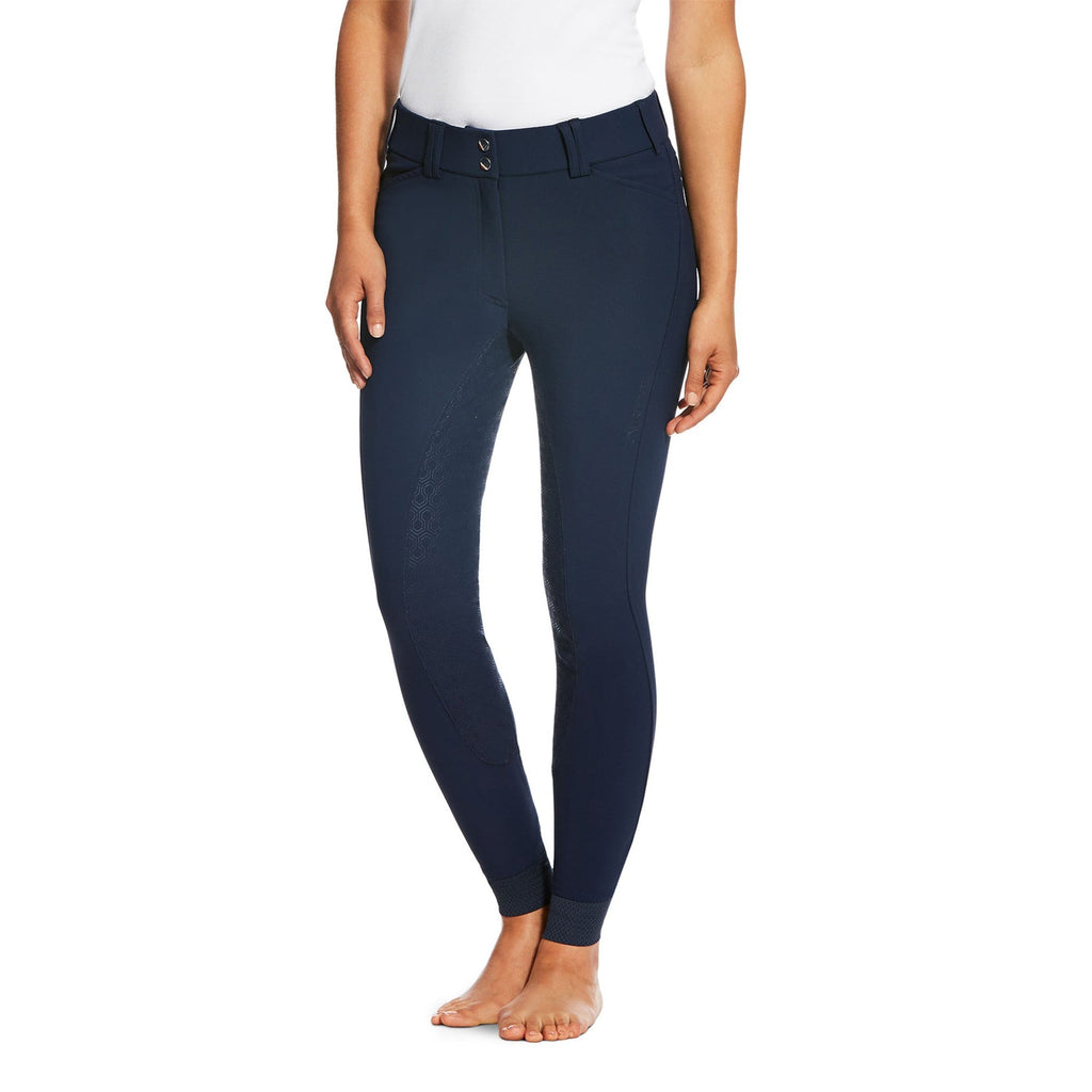 Ariat Ladies Tri Factor Grip Full Seat Breeches - Navy