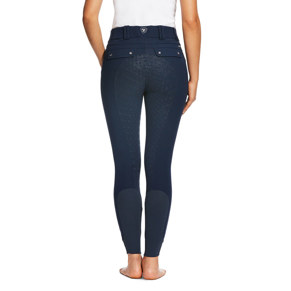 Ariat Ladies Tri Factor Grip Full Seat Breeches - Navy