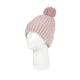 Heat Holders Ladies Arden Ribbed Pom Hat - Dusky Pink
