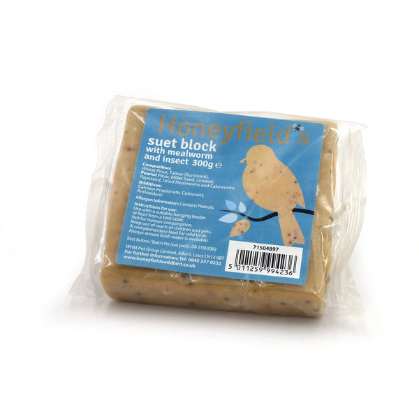 Suet Block Mealworm and Insect - 300g