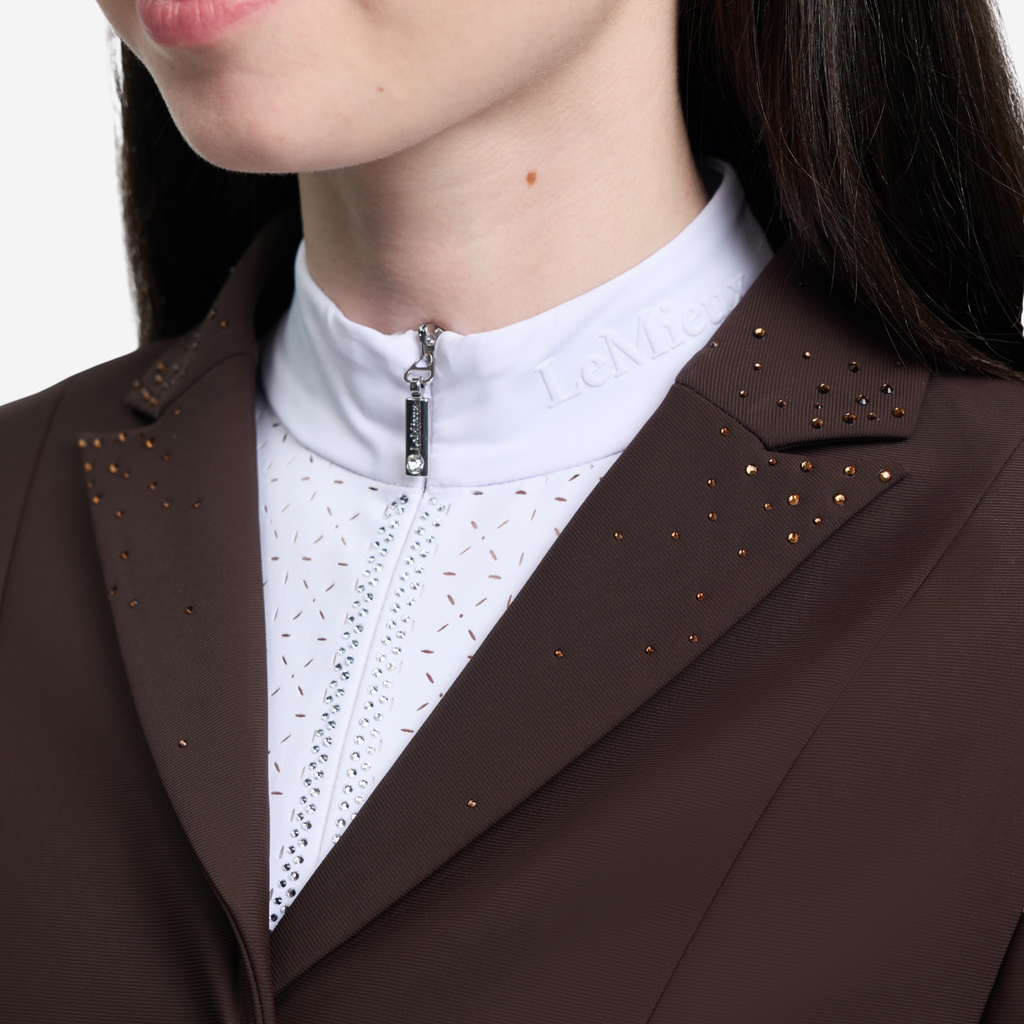 LeMieux Brilliance Junior Pro Show Jacket - Espresso