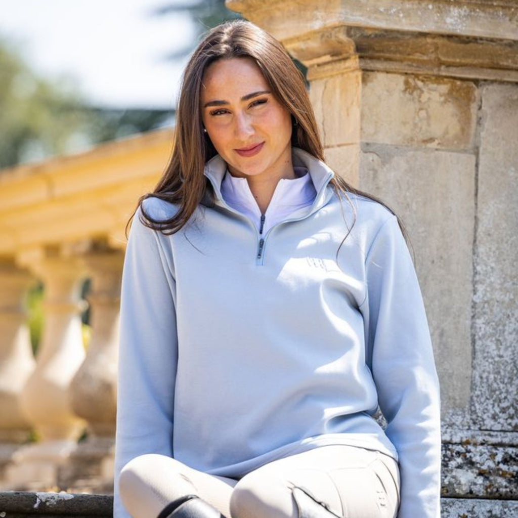 Woof Wear Ladies 1/4 Zip Fleece - Powder Blue