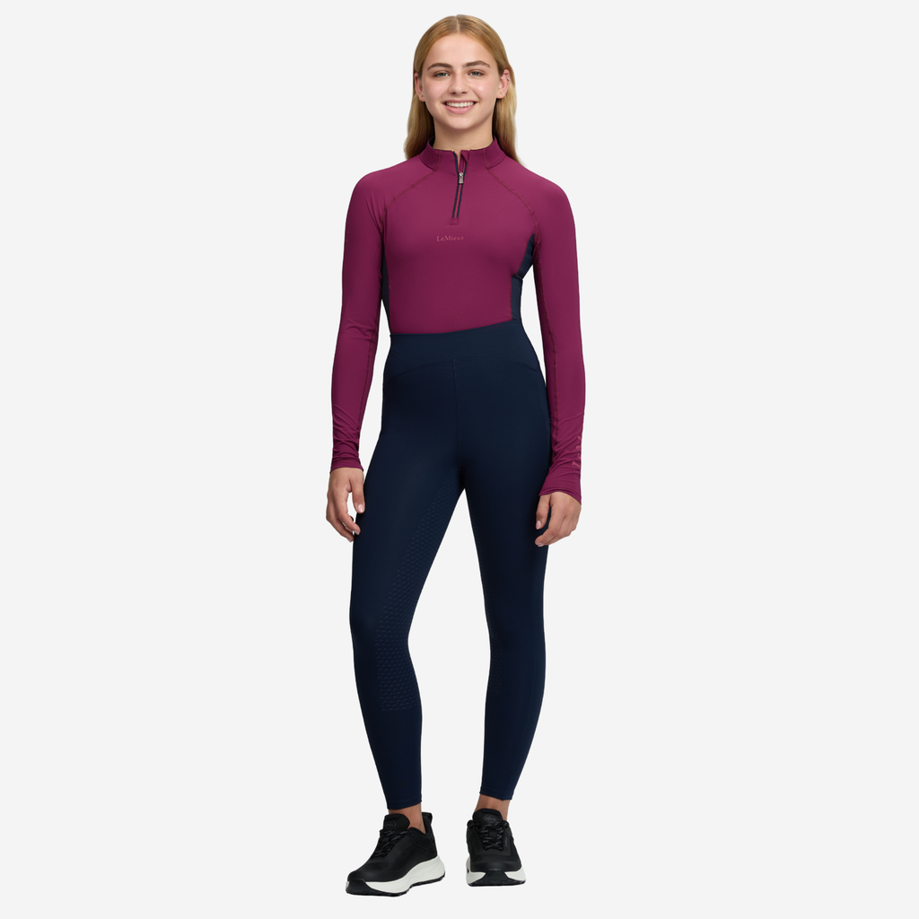 LeMieux Young Rider Nell Brushed Pull Ons - Navy