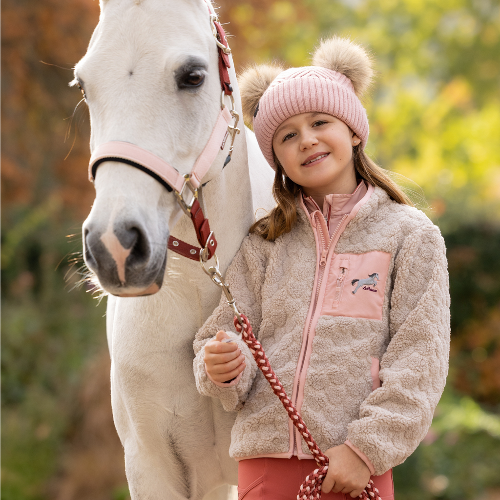 LeMieux Mini Thora Heart Fleece - Stone