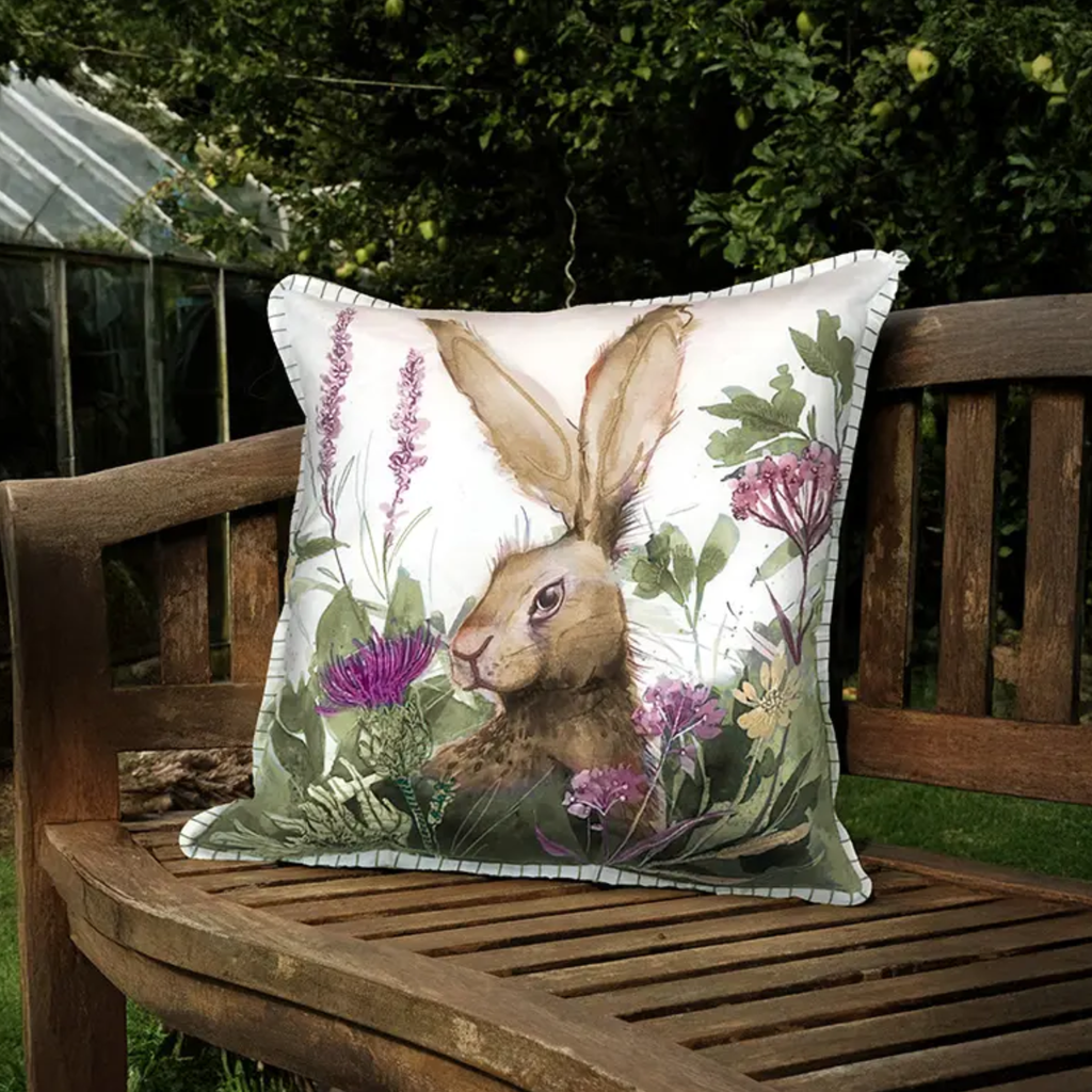 Aquarelle Home Sara Sitting Hare Cushion