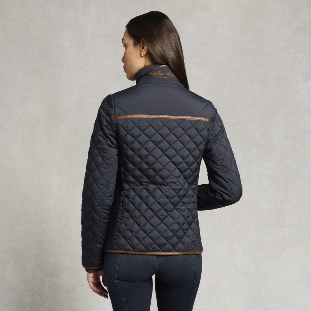 Holland Cooper Ladies Boughton Diamond Quilt Jacket - Ink Navy