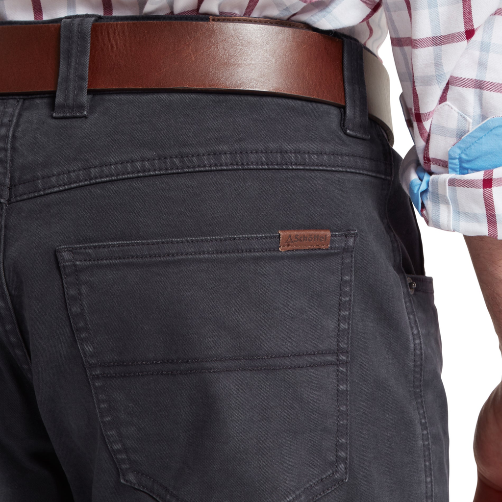 Schoffel Mens Canterbury 5 Pocket Jean - Charcoal