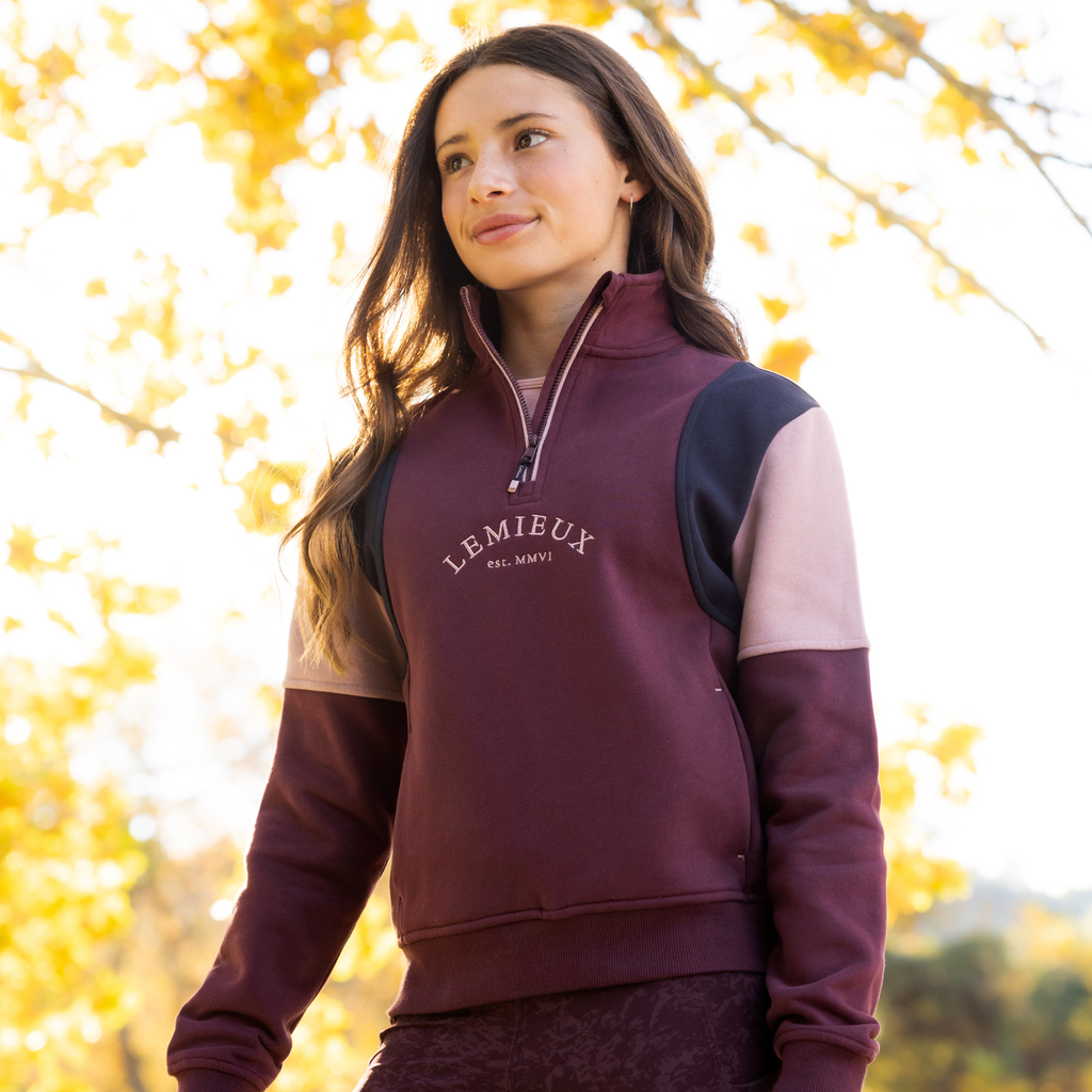 LeMieux Young Rider Viola 1/4 Sweat - Bramble