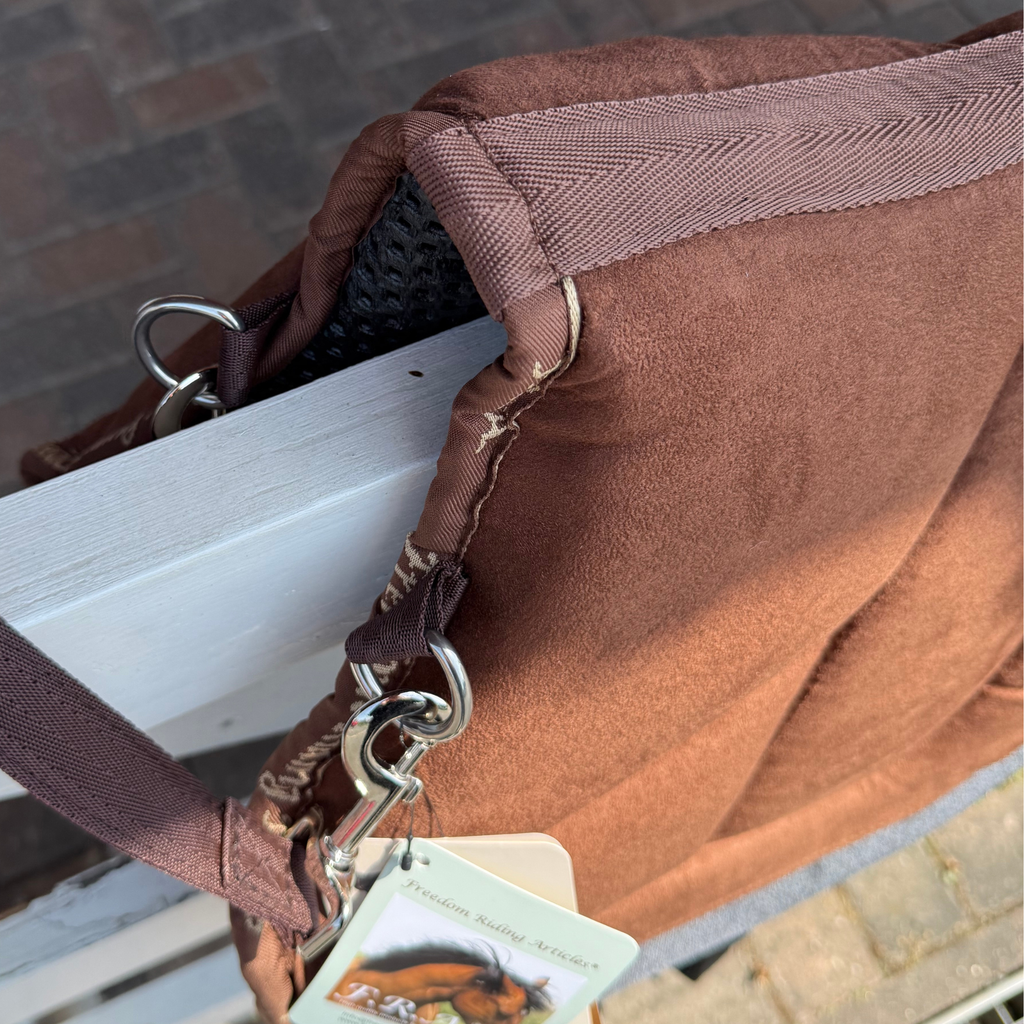 F.R.A Dardo Basic Bareback Pad - Brown Suede