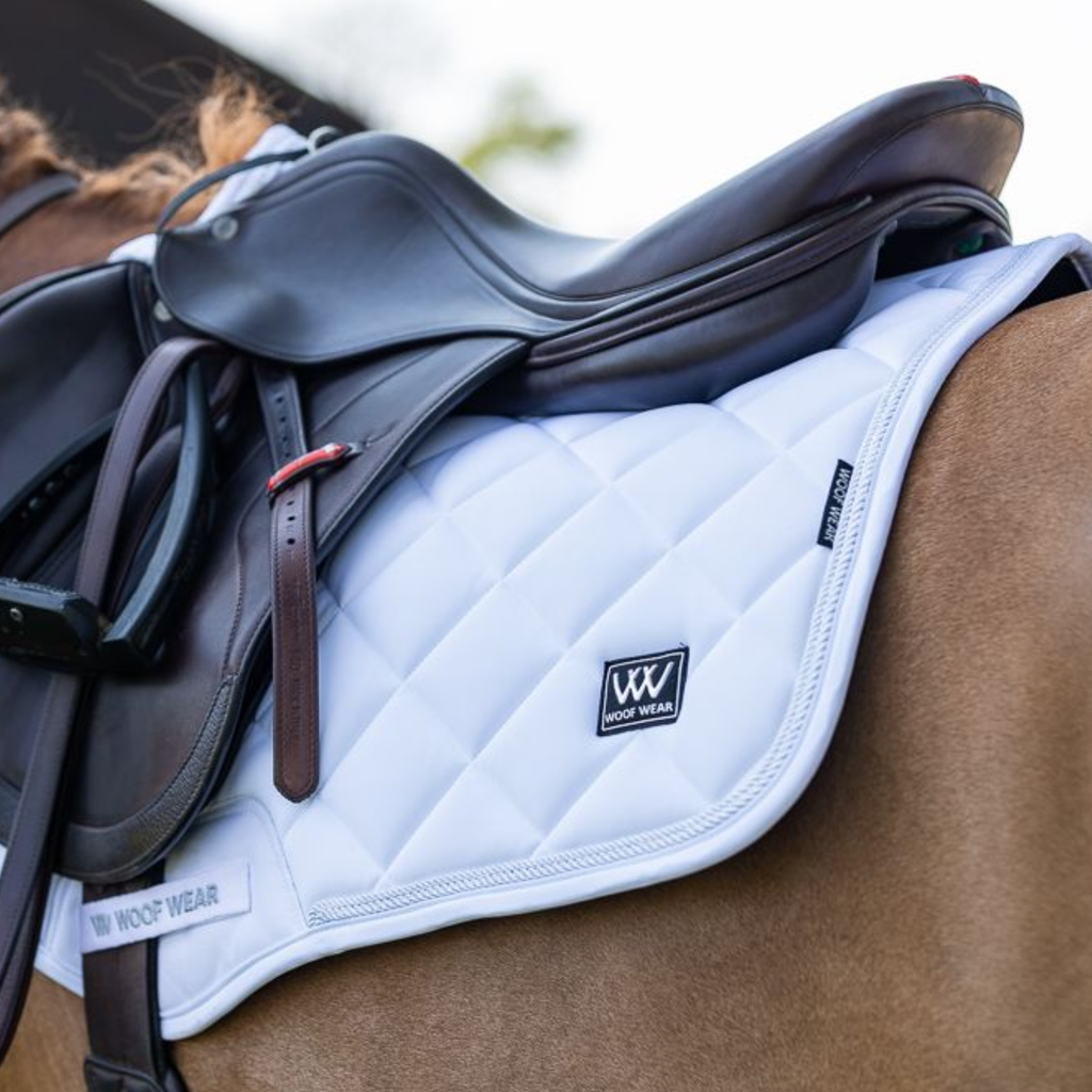Woof Wear Vision Aura Close Contact Saddle Pad - White