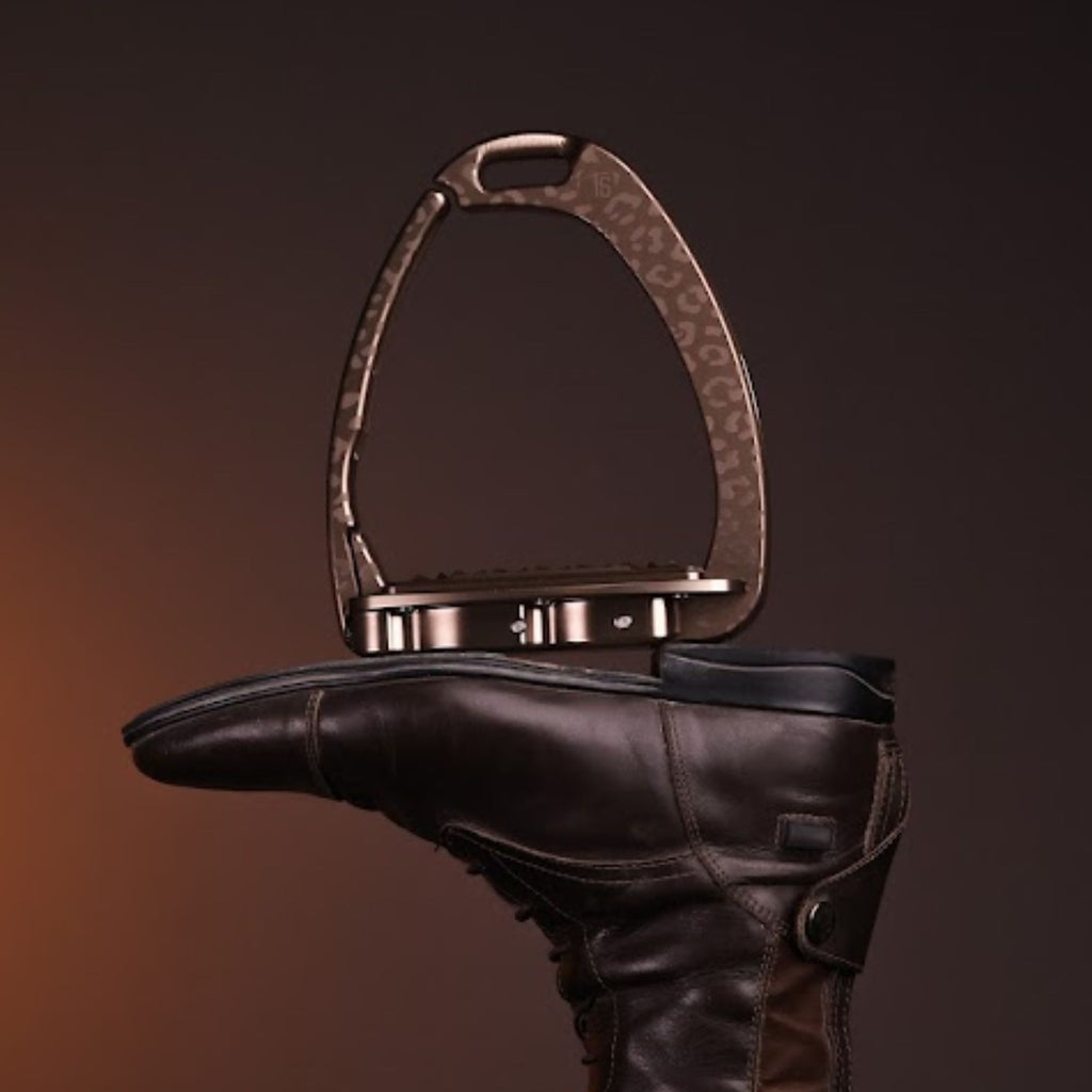 Tech Stirrup Venice Sloped Evo Stirrup - Leopard Brown