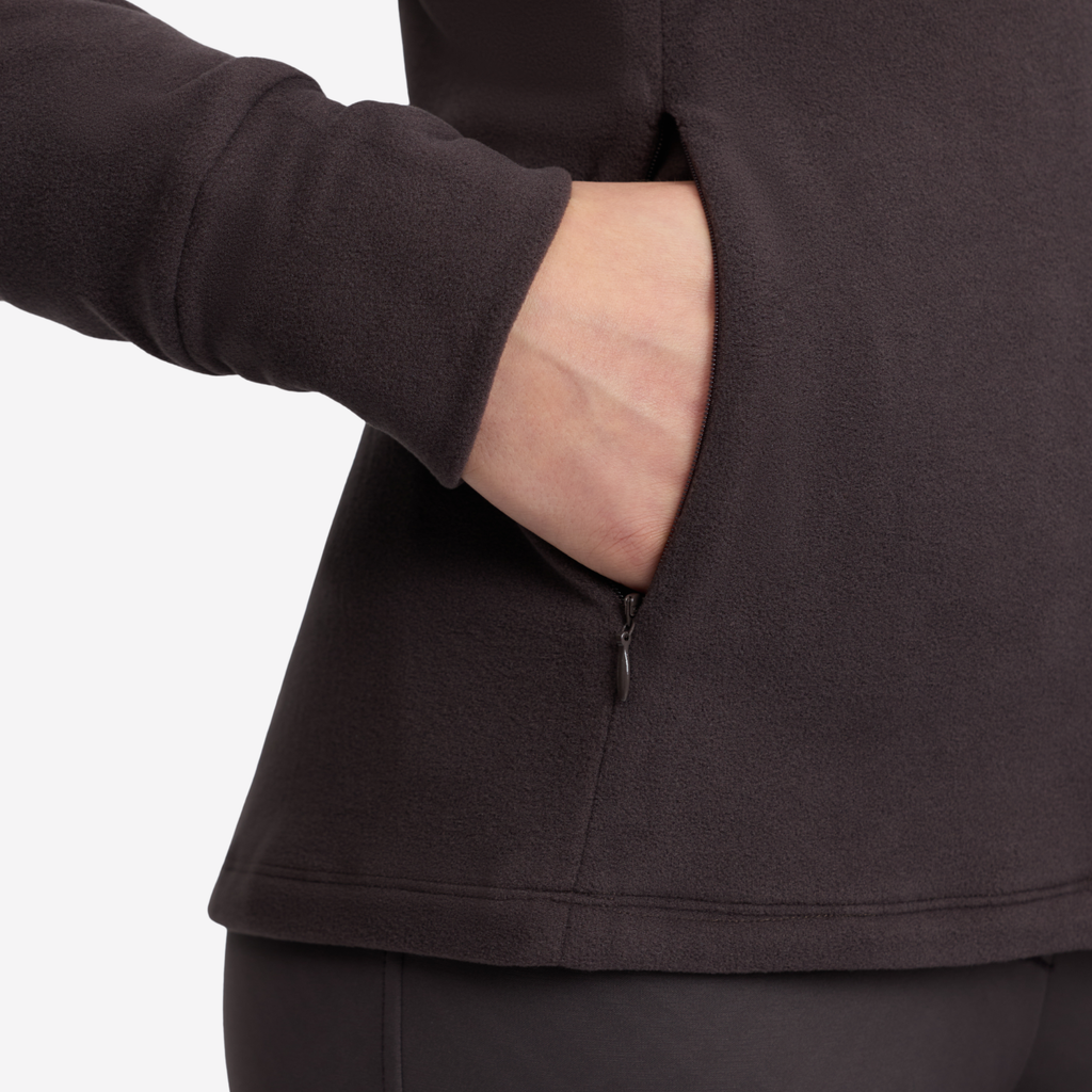 LeMieux Ladies Frances Quarter Zip Fleece - Cocoa