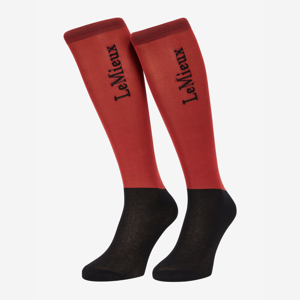 LeMieux Competition Socks 2 Pack - Russet