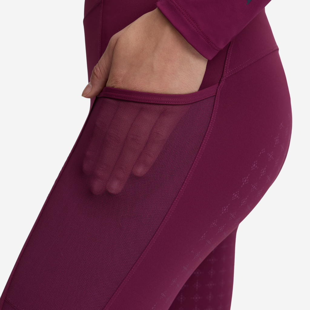 LeMieux Ladies Naomi Pull On Breeches - Blackberry