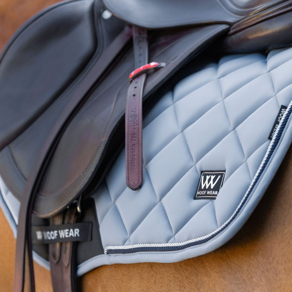 Woof Wear Vision Aura Close Contact Saddle Pad - Steel Blue