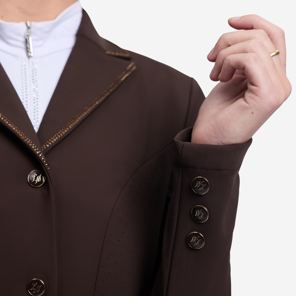 LeMieux Ladies Brilliance Diana Show Jacket - Espresso