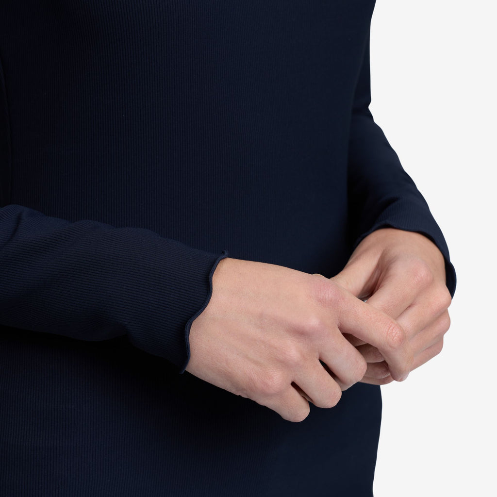 LeMieux Ladies Lustre Ribbed Top - Sapphire