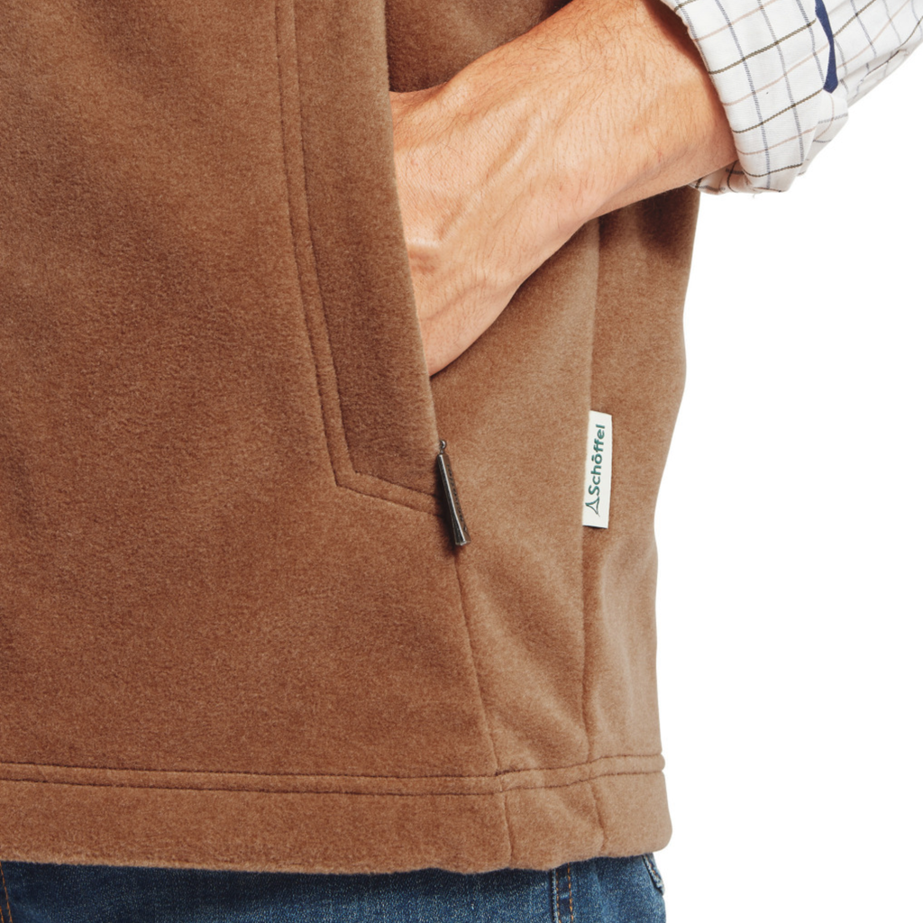Schoffel Men's Oakham Fleece Gilet - Toffee