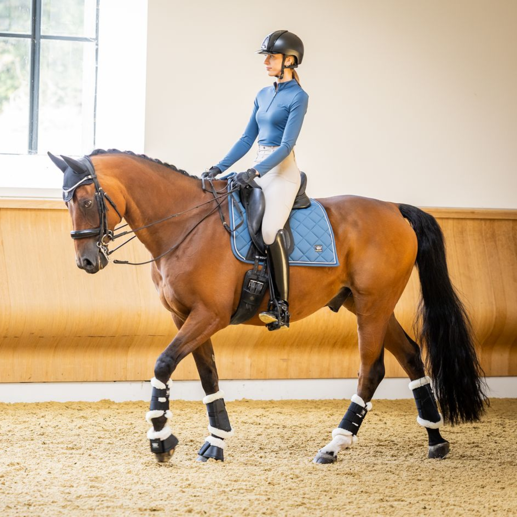 Woof Wear Vision Aura Dressage Saddle Pad - Petrol Blue