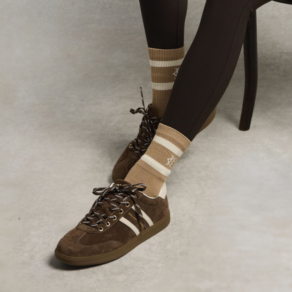Holland Cooper Knightsbridge Court Trainer - Chocolate