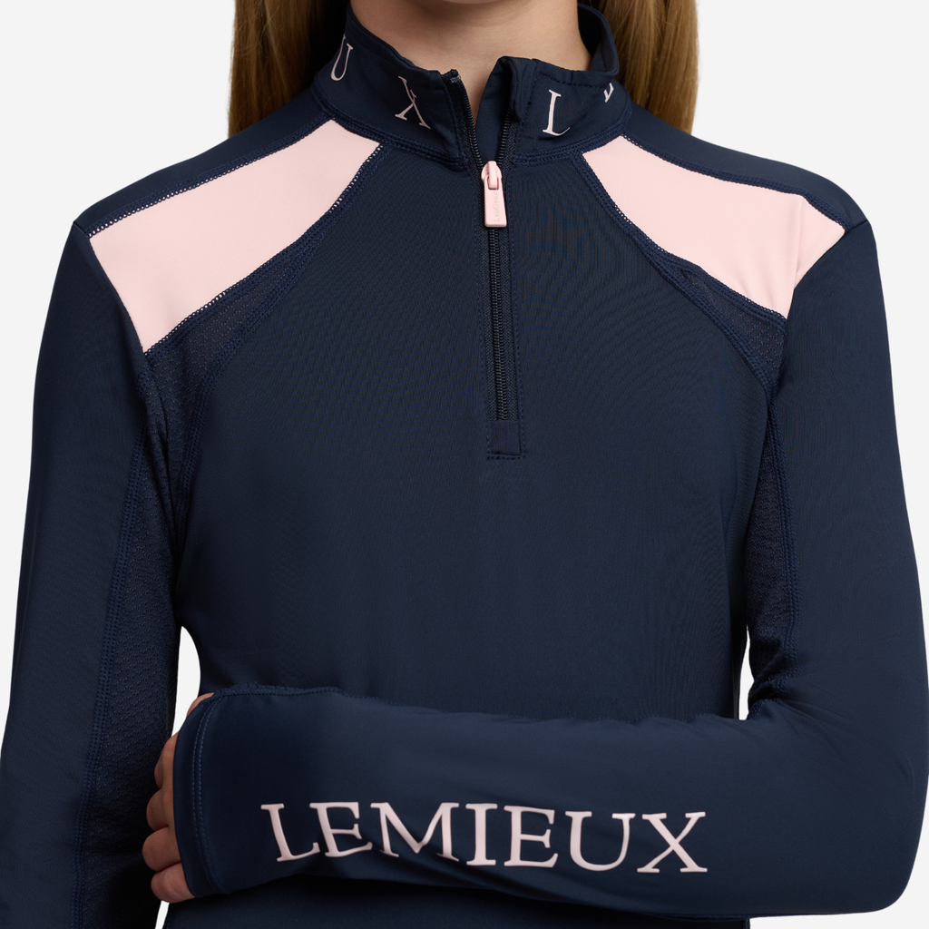 LeMieux Young Rider Mia Mesh Base Layer - Navy