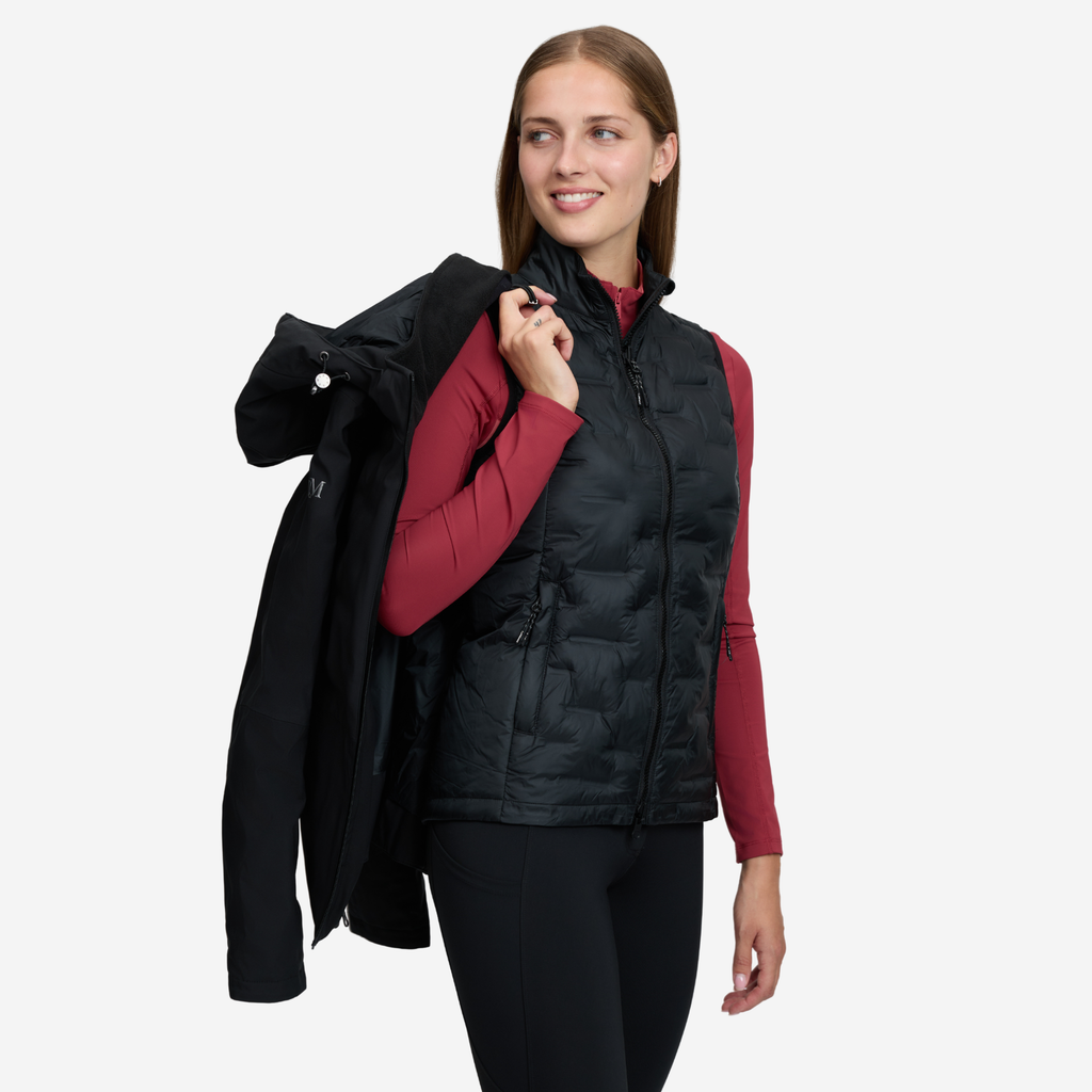 LeMieux Ladies Brooke 3 in 1 Waterproof Hybrid Jacket - Black