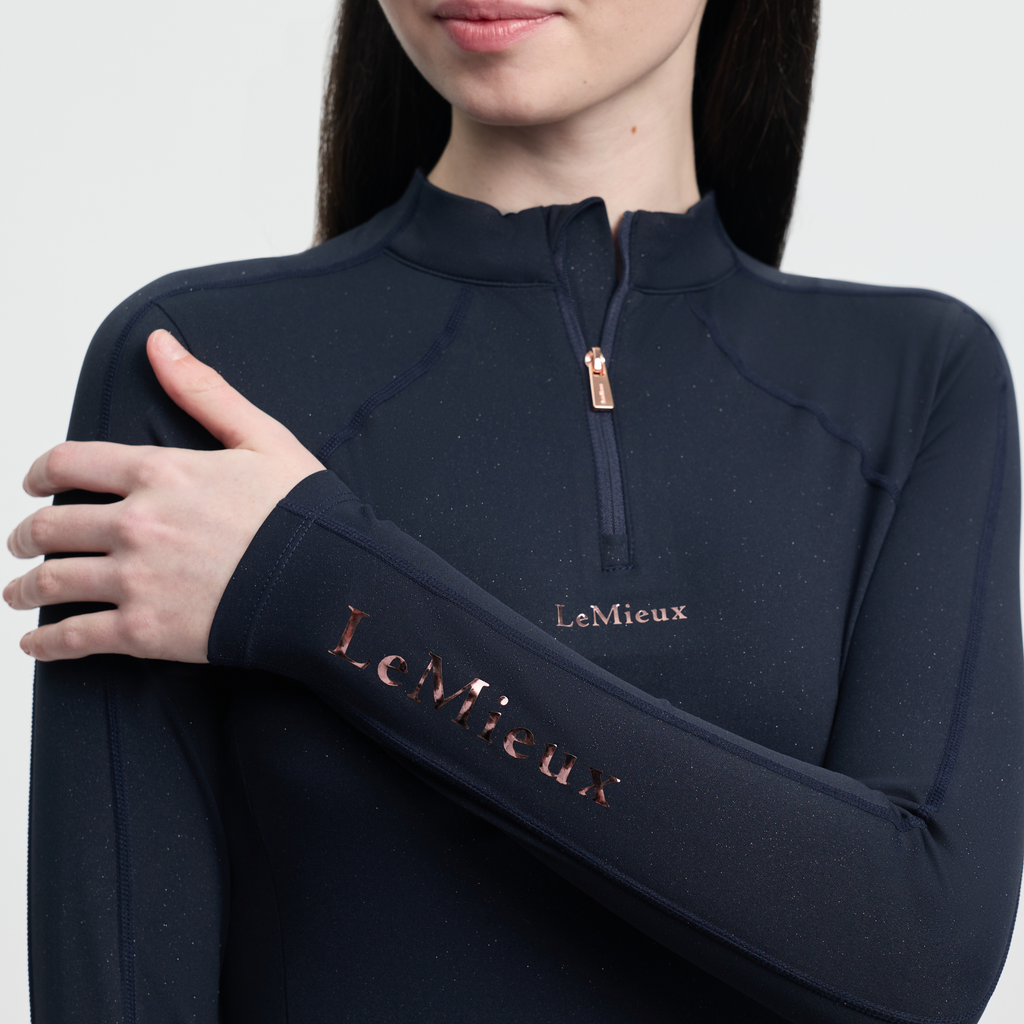 LeMieux Young Rider Sparkle Base Layer - Navy