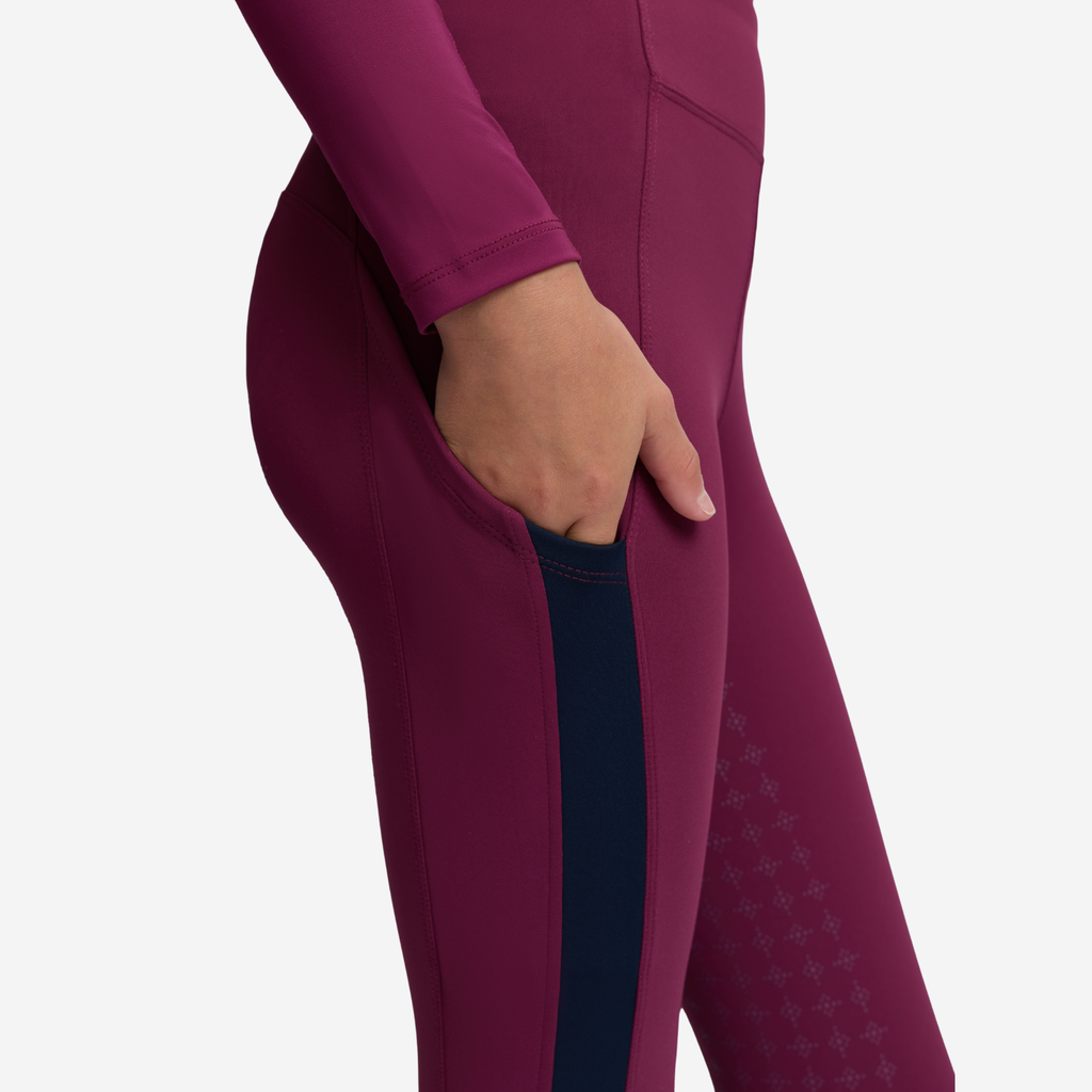 LeMieux Young Rider Orla Pull Ons - Blackberry