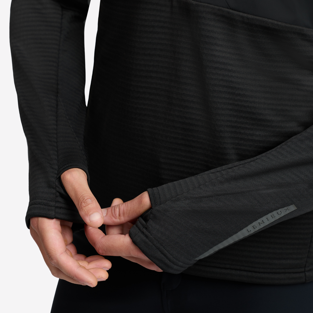 LeMieux Mens Quarter Zip Mid Layer - Black
