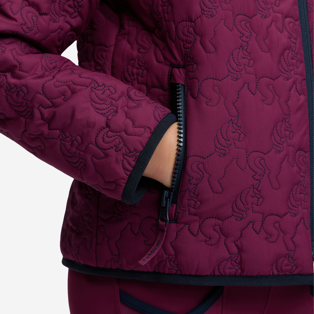 LeMieux Mini Lola Quilted Jacket - Blackberry