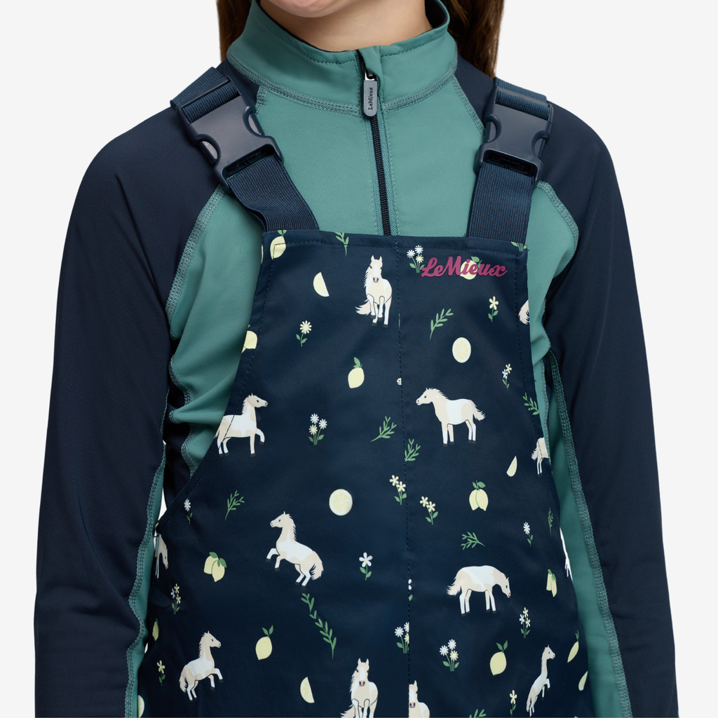 LeMieux Mini Pippin Splash Dungarees - Navy