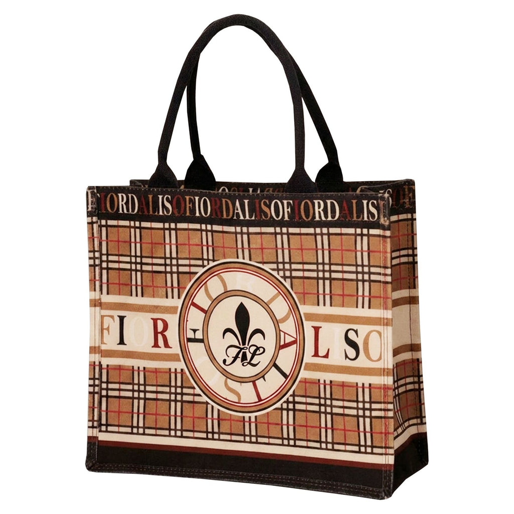 Fior Da Liso Tote Bag - Beige Check