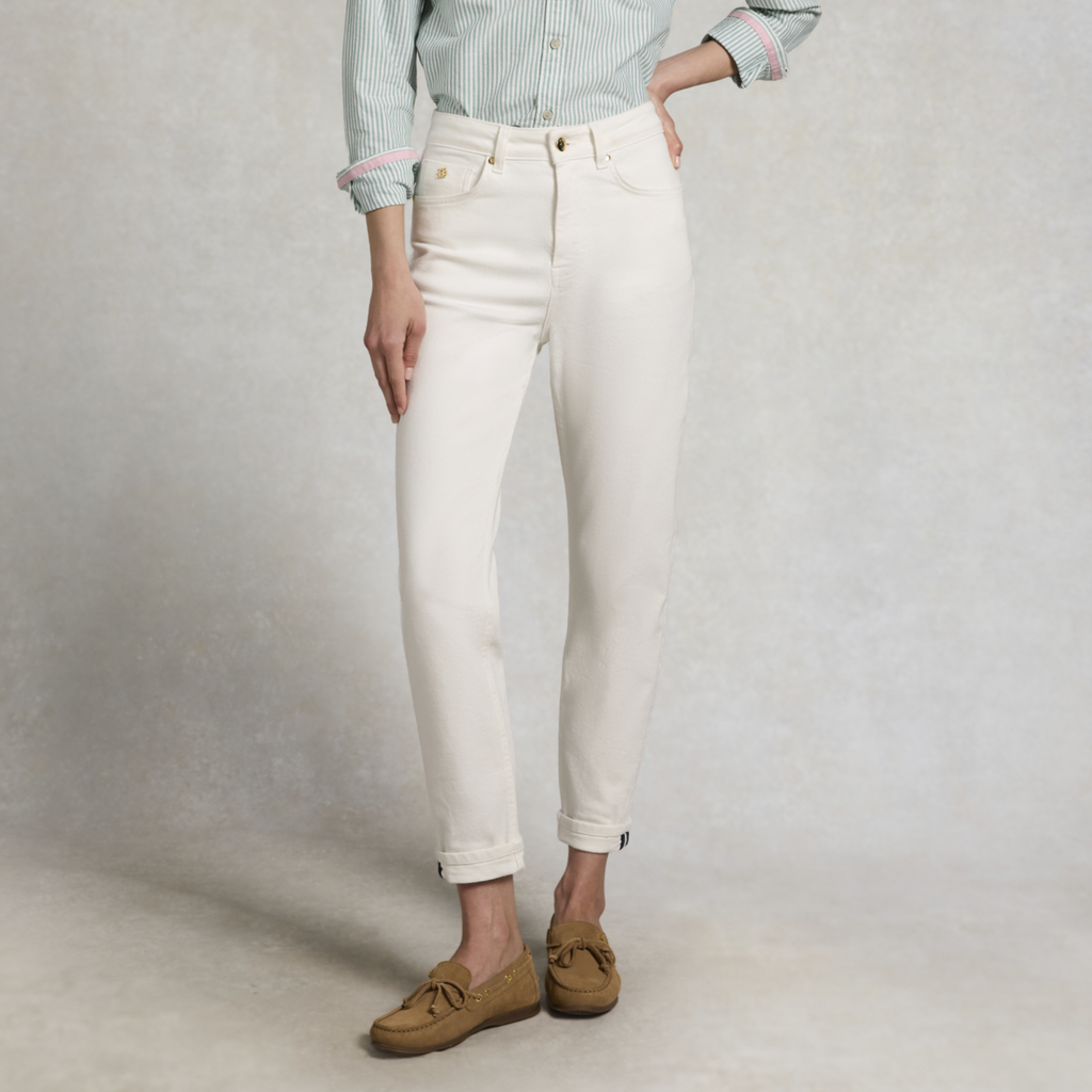 Holland Cooper Ladies Chantilly Slim Jean - White
