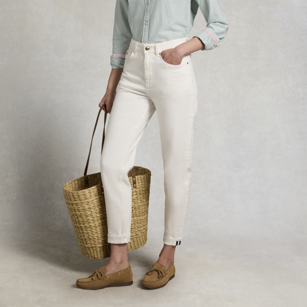 Holland Cooper Ladies Chantilly Slim Jean - White