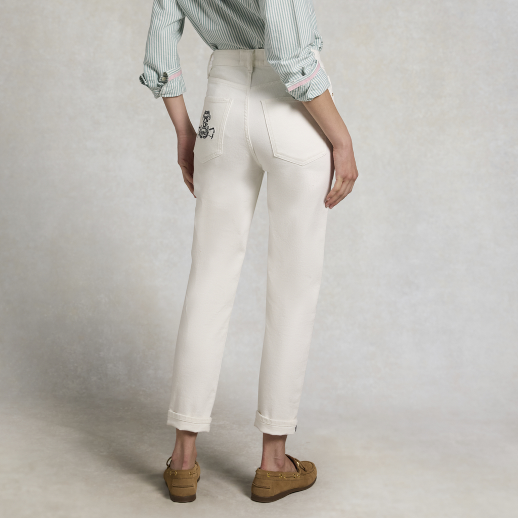 Holland Cooper Ladies Chantilly Slim Jean - White