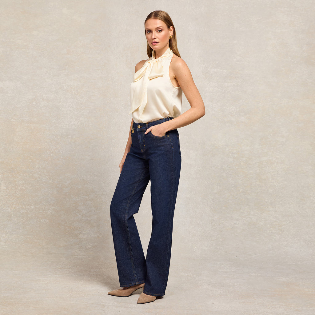 Holland Cooper Ladies Classic Straight Jean - Deep Indigo