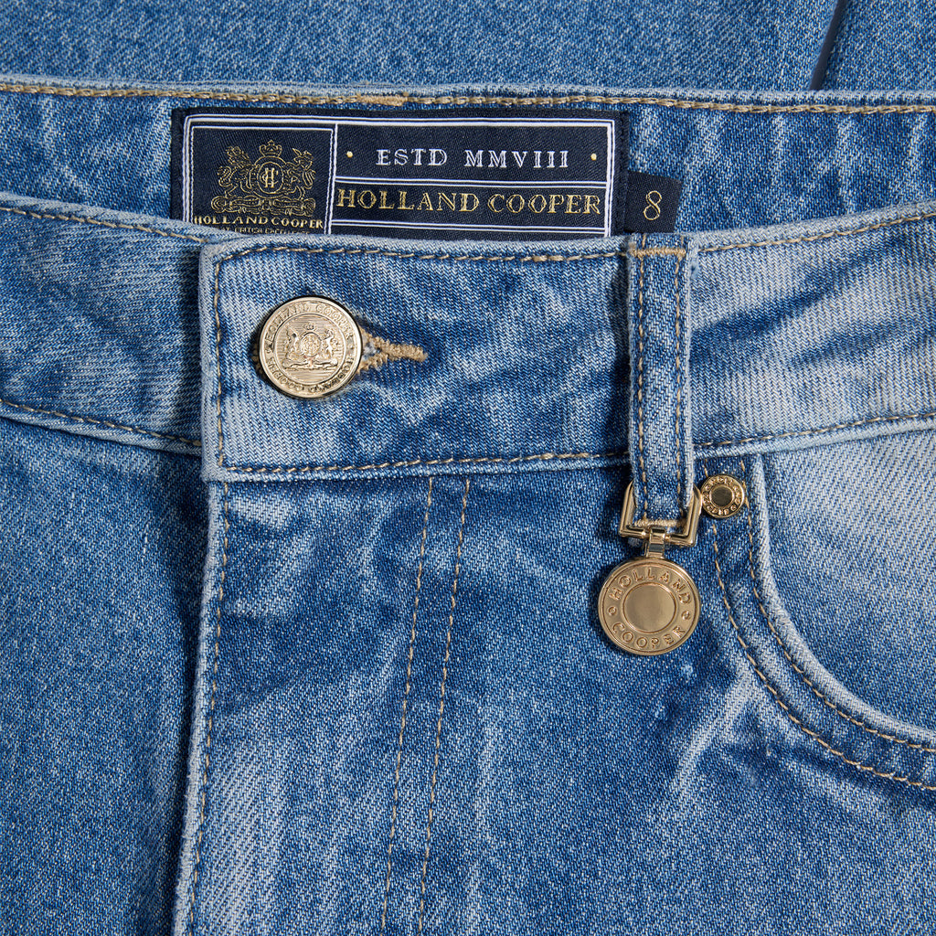 Holland Cooper Ladies Classic Straight Jean - Classic Denim