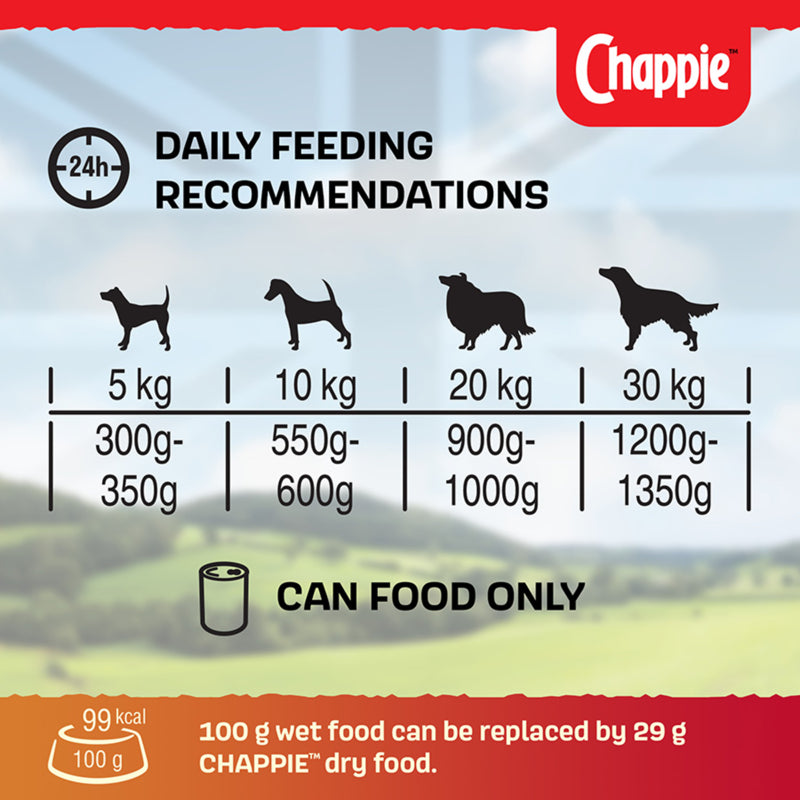 Chappie Adult Wet Dog Food Tin - 412g