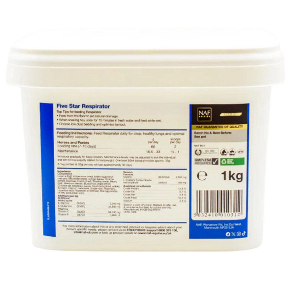 NAF Five Star Respirator - 1kg