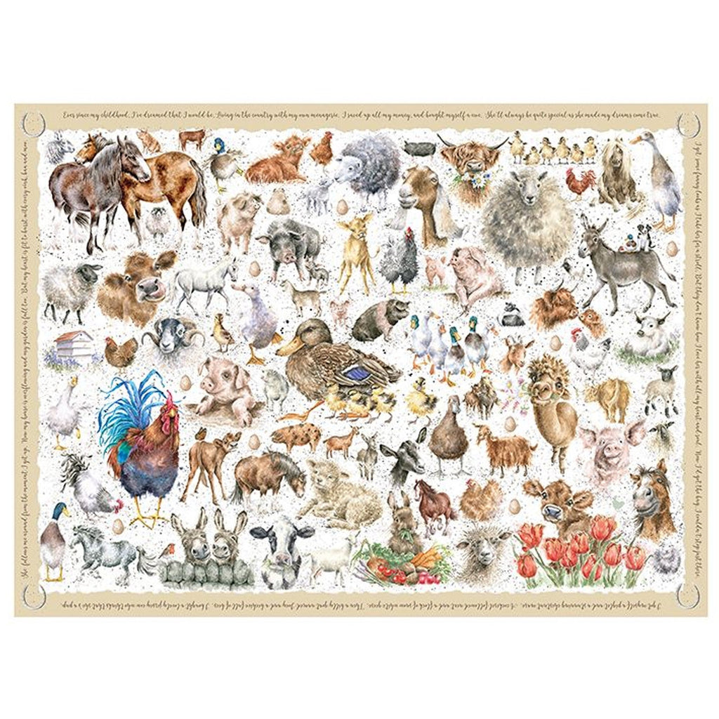Wrendale Farmyard Friends Jigsaw Puzzle