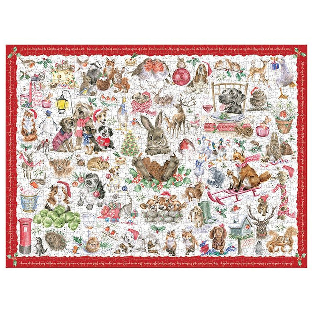 Wrendale Country Set Christmas Jigsaw Puzzle