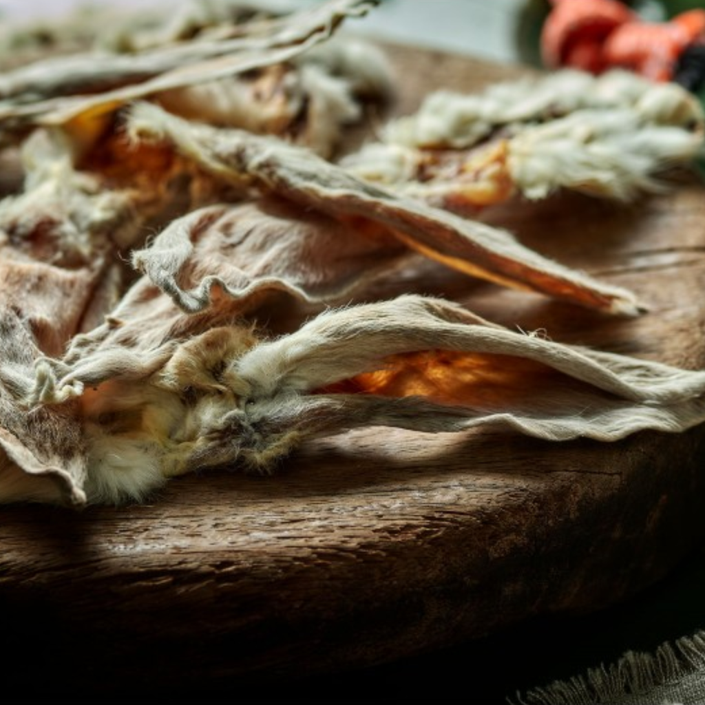 Cotswold Raw Rabbit Ears With Fur - 100g