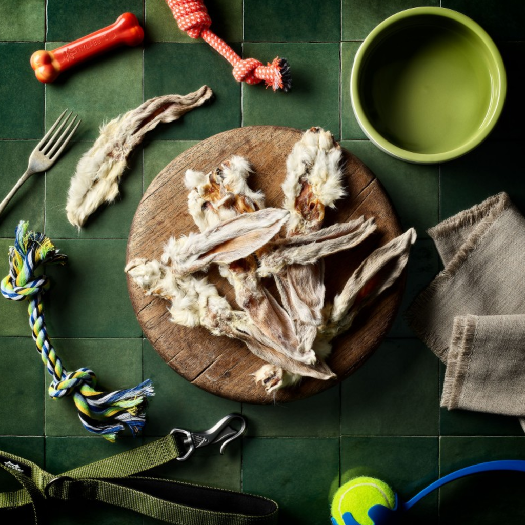 Cotswold Raw Rabbit Ears With Fur - 100g