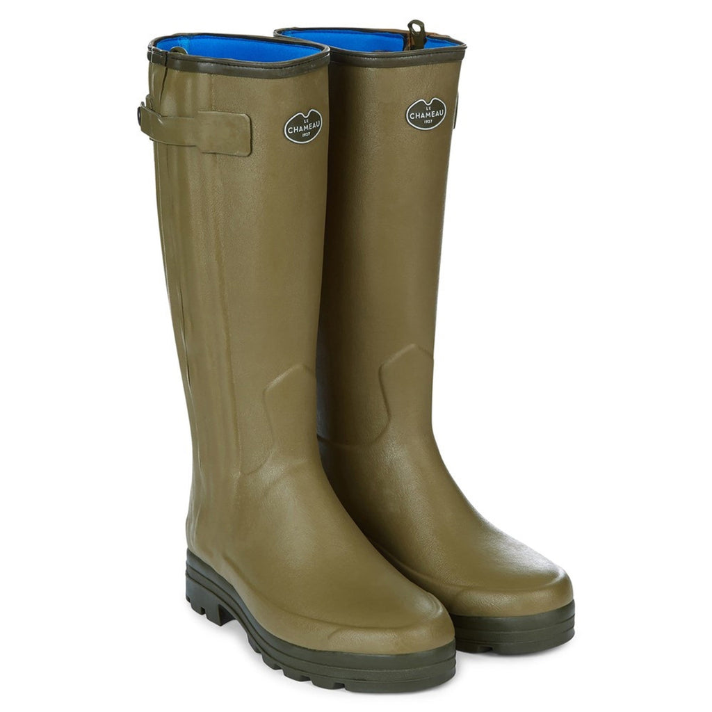 Le Chameau Mens Chasseur Neoprene Lined Boot - Vert Vierzon